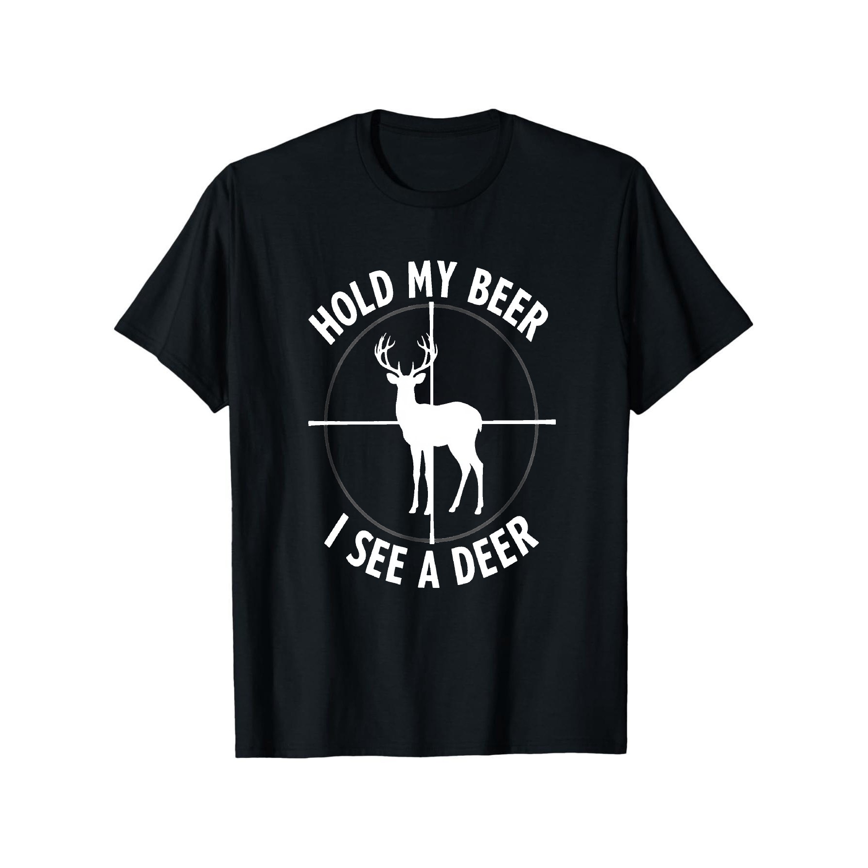 Outdoor Hunting Graphic Tees - تي شيرت بطبعة مضحكة للصيد بعبارة