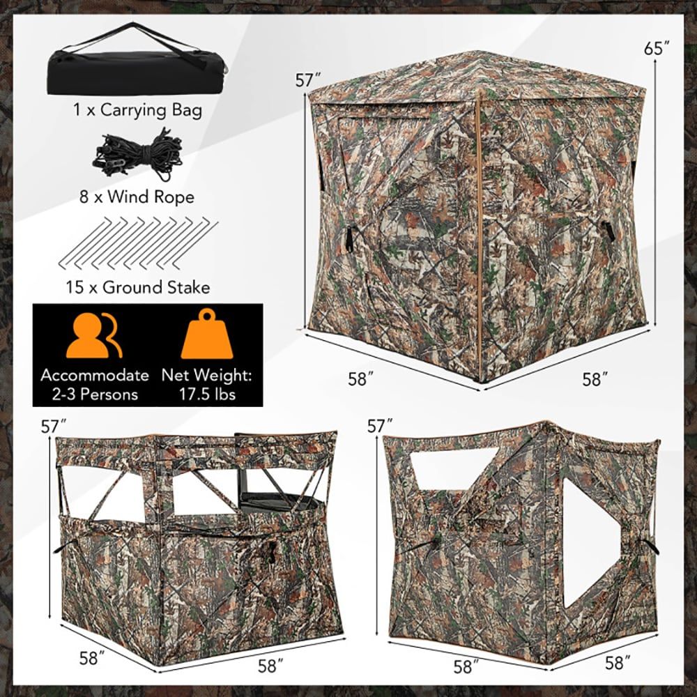 Hunting Outdoors - خيمة صيد قابلة للفصل 5 في
