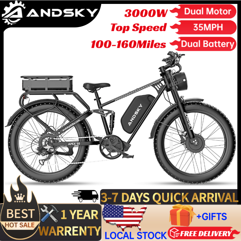 Hunting Outdoor Day - دراجة كهربائية ANDSKY Apex50 AWD بقوة