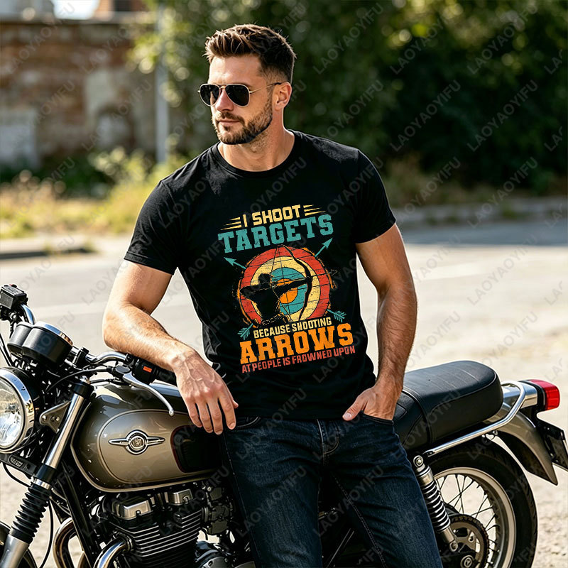 Outdoor Hunting Graphic Tees - تي شيرت رياضي غير رسمي للتدريب