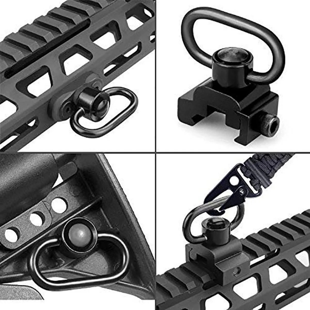 حزام تكتيكي للبندقية مع مشبك د - مراجعة Rifle Sling Swivel وسعره