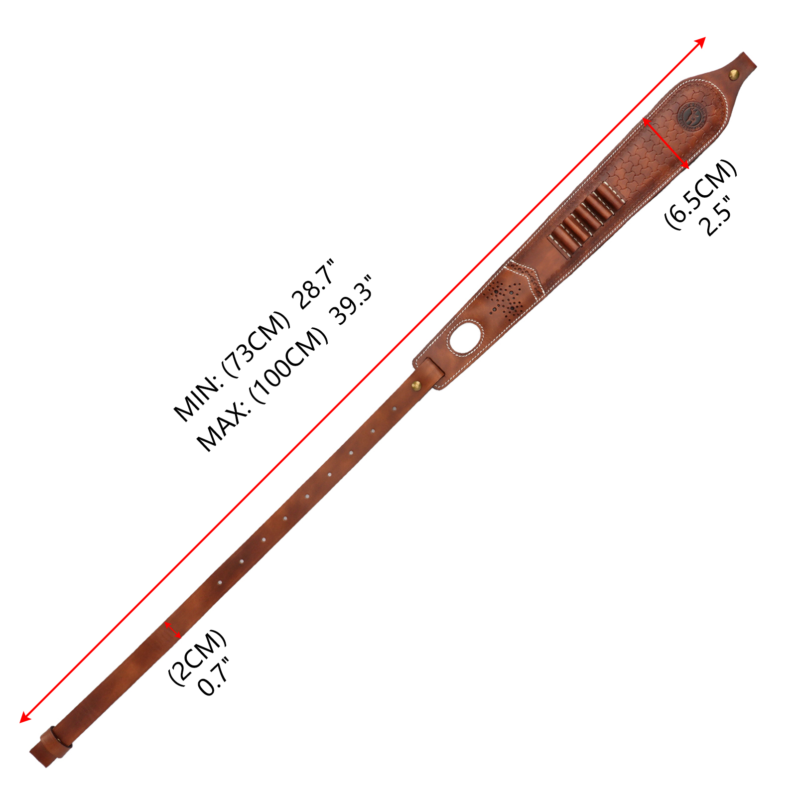 Tourbon خمر جلدية الذخيرة حامل - مراجعة Rifle Sling Swivel وسعره