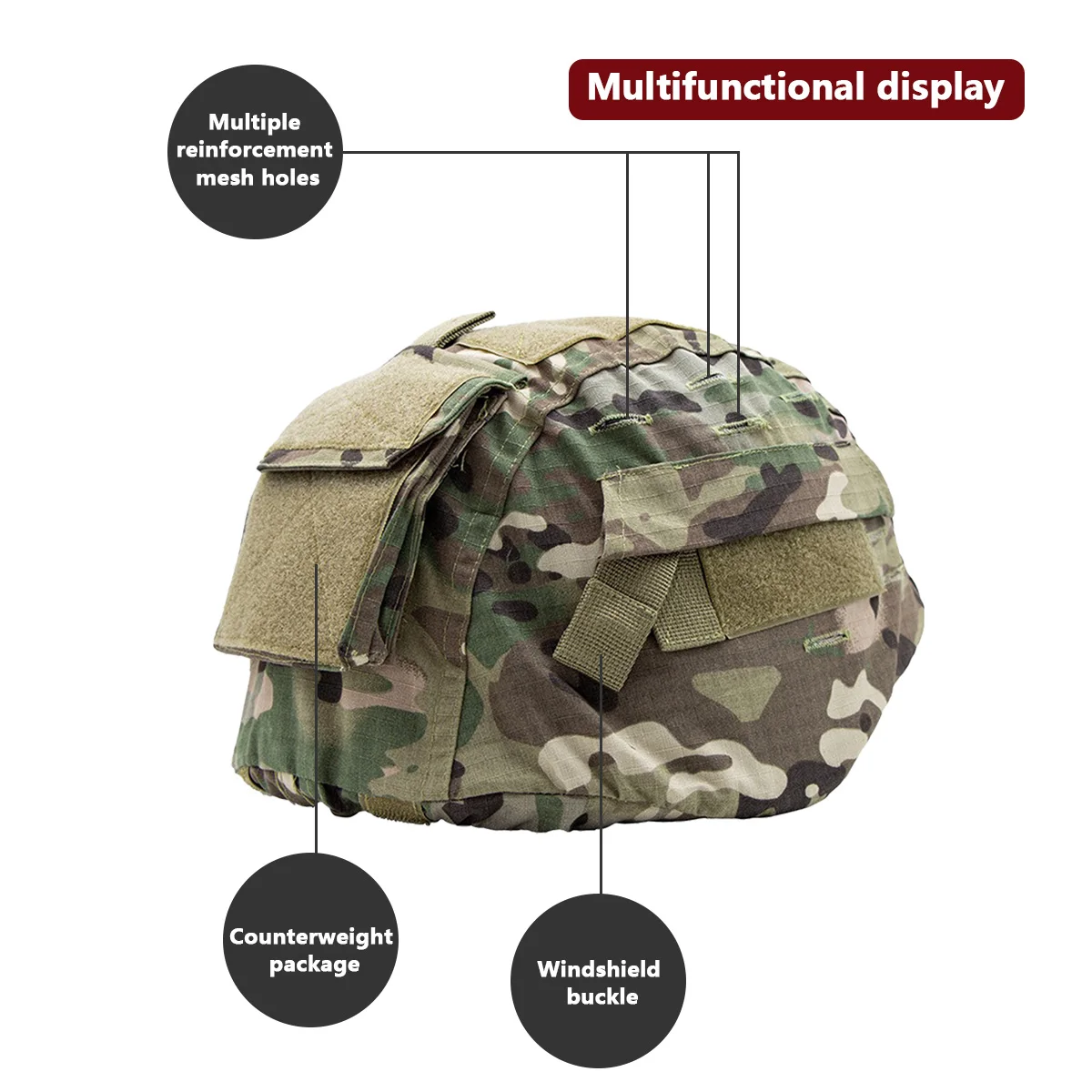 غطاء خوذة مموه لخوذات MICH 200 - مراجعة Hunting Outdoor Shop وسعره