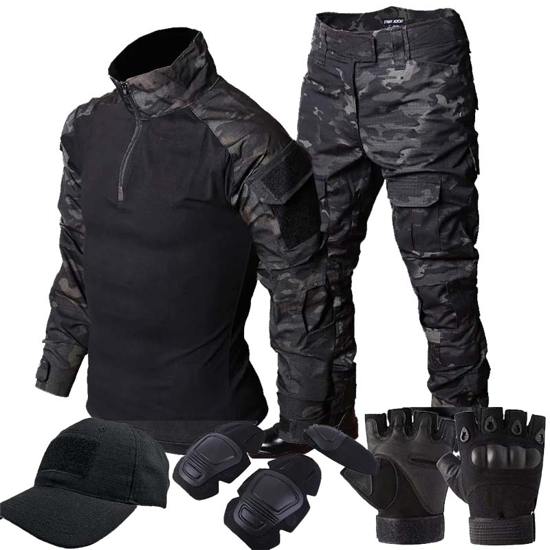 RU كامو التكتيكية موحدة في اله - مراجعة Hunting Outdoor Pants وسعره
