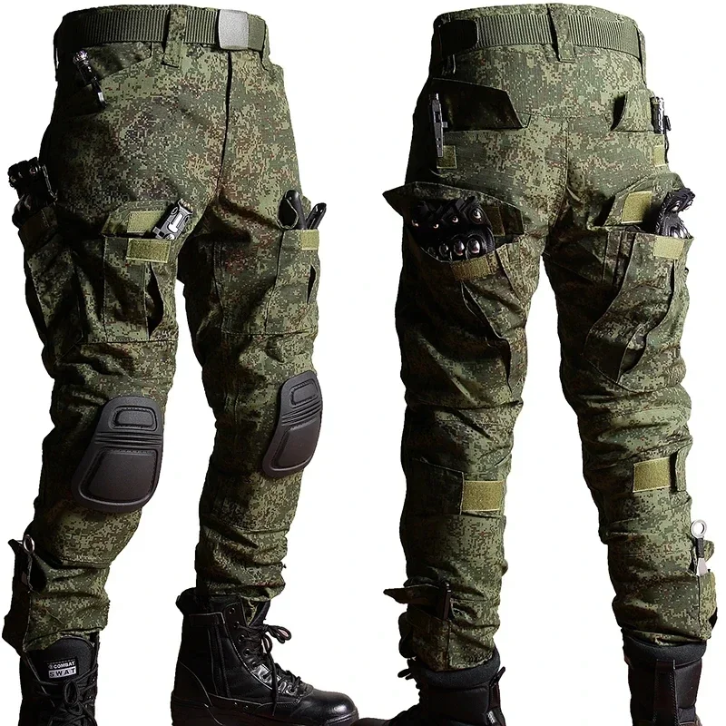 RU كامو التكتيكية موحدة في اله - مراجعة Hunting Outdoor Pants وسعره