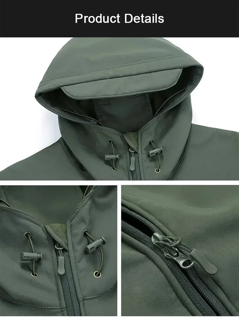 5XL 6XL CP غلاف ناعم مموه، منا - مراجعة Men'S Outdoor Hunting Jacket وسعره